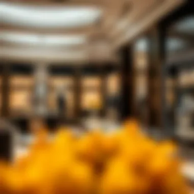 Luxurious display of high-end fashion and jewelry in a Dubai shopping mall