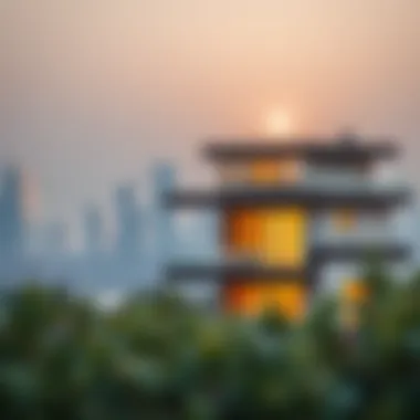 View of Eden House amidst the Al Satwa skyline