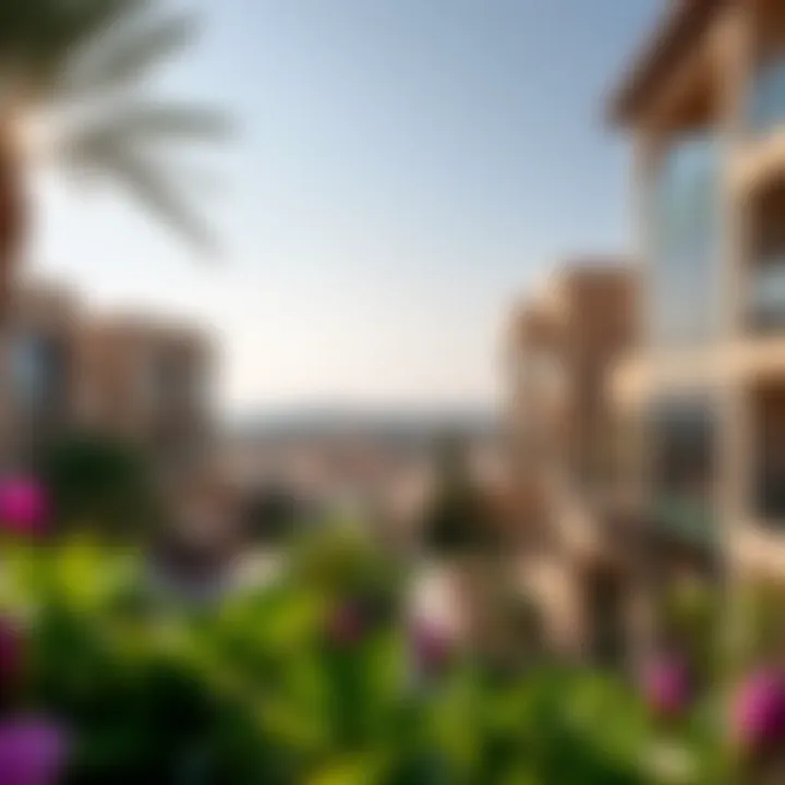 Scenic view of Dubai Hills Estate highlighting green spaces