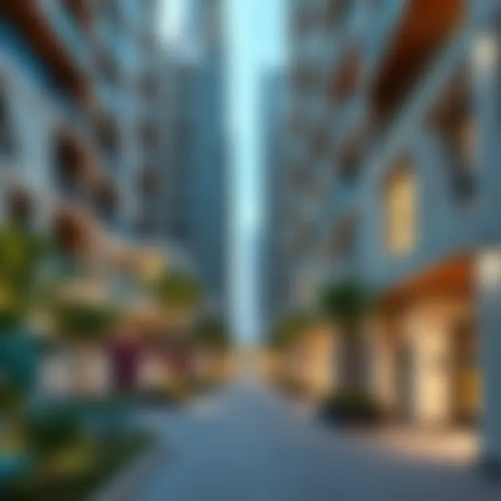 A modern residential complex in the Etihad Area highlighting real estate opportunities