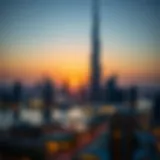 Burj Khalifa: The Iconic Skyline A breathtaking view of the Burj Khalifa at sunset