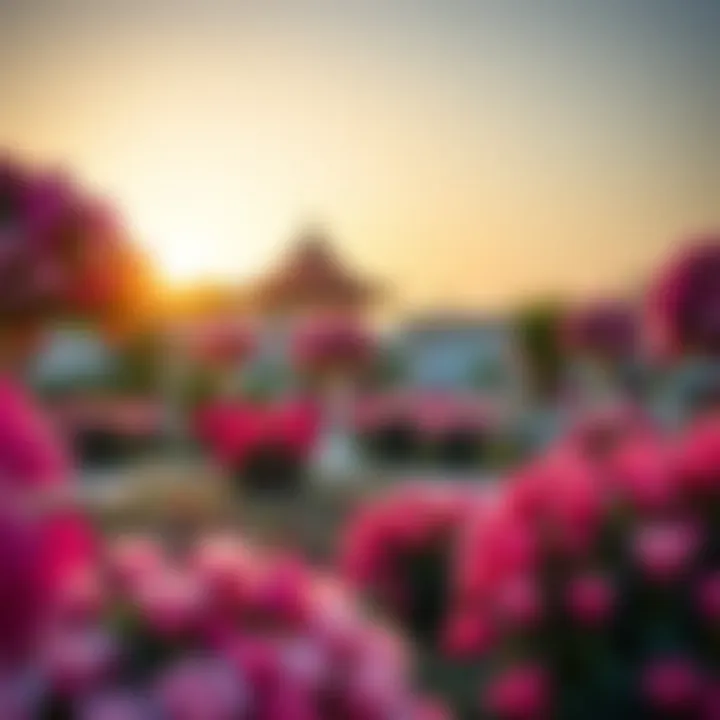 The serene beauty of the Dubai Miracle Garden in full bloom