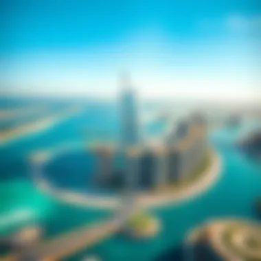 The architectural marvel of the Palm Jumeirah from above