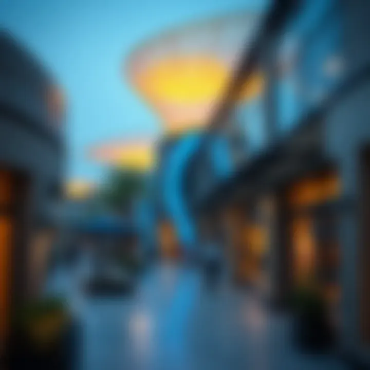 Vibrant public areas promoting social interaction and leisure