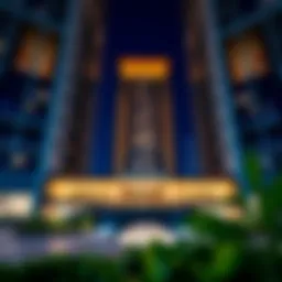 Stunning architectural facade of Damac Smart Heights showcasing modern design