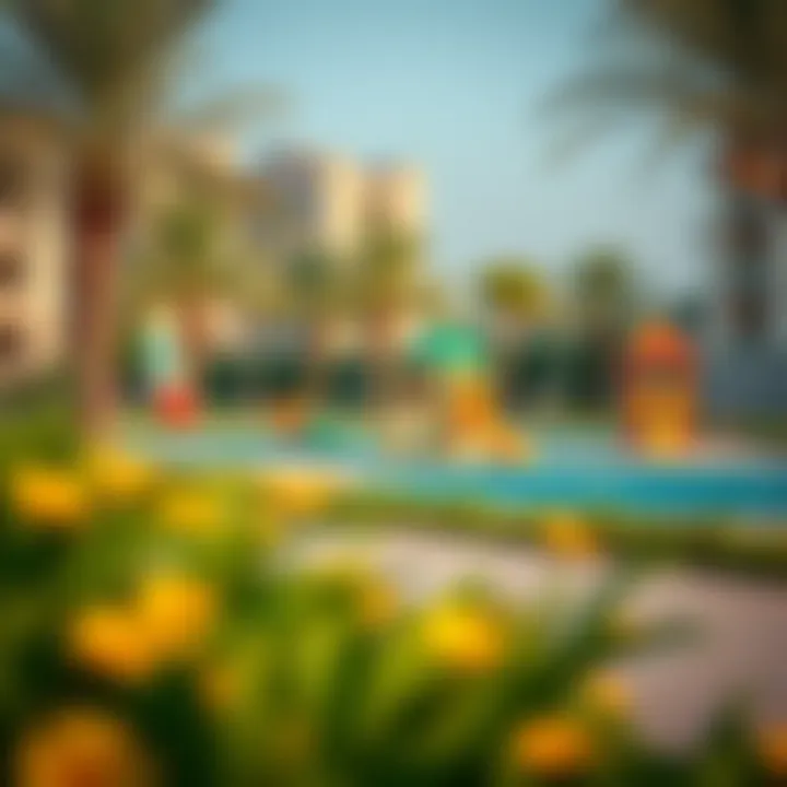 Recreational Facilities in Al Nahda A vibrant community park in Al Nahda, illustrating the neighborhood's recreational facilities