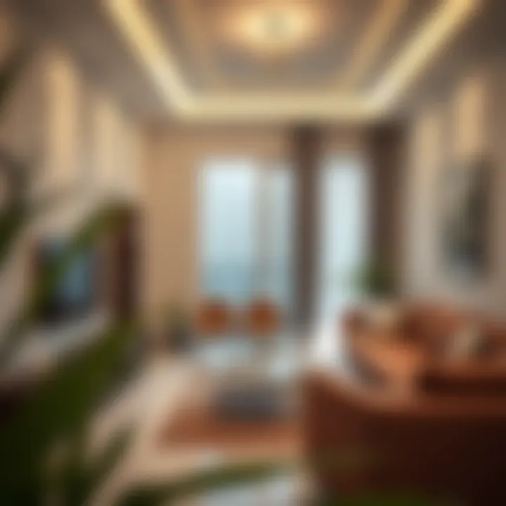 Interior Design of a Typical Rental Flat in Al Nahda A well-furnished flat interior in Al Nahda, highlighting typical rental offerings