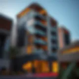 A modern apartment building in Al Nahda, showcasing contemporary architecture