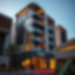 A modern apartment building in Al Nahda, showcasing contemporary architecture