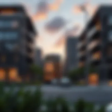 Luxurious residential buildings in Gate District Four