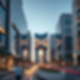 Modern architecture of Hayat Boulevard