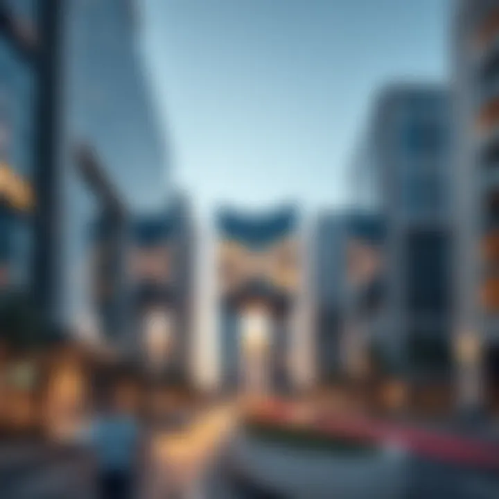 Modern architecture of Hayat Boulevard