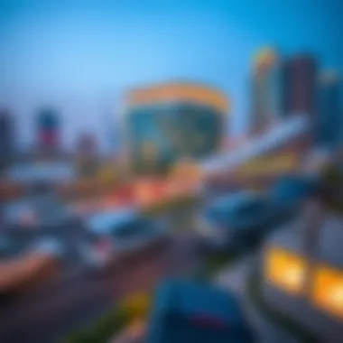 Surrounding amenities and landscape of Jumeirah Lakes Towers near HDS Business Center