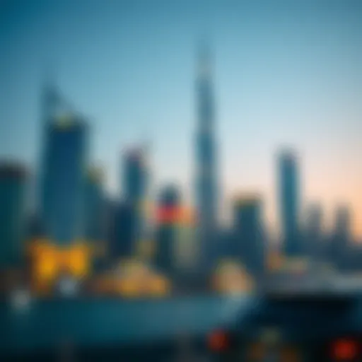 Dubai skyline showcasing luxury properties