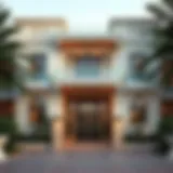 Stunning exterior view of a luxury holiday home in Dubai