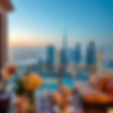 Skyline Serenity from Luxury Apartment Breathtaking skyline view from a luxury holiday apartment balcony