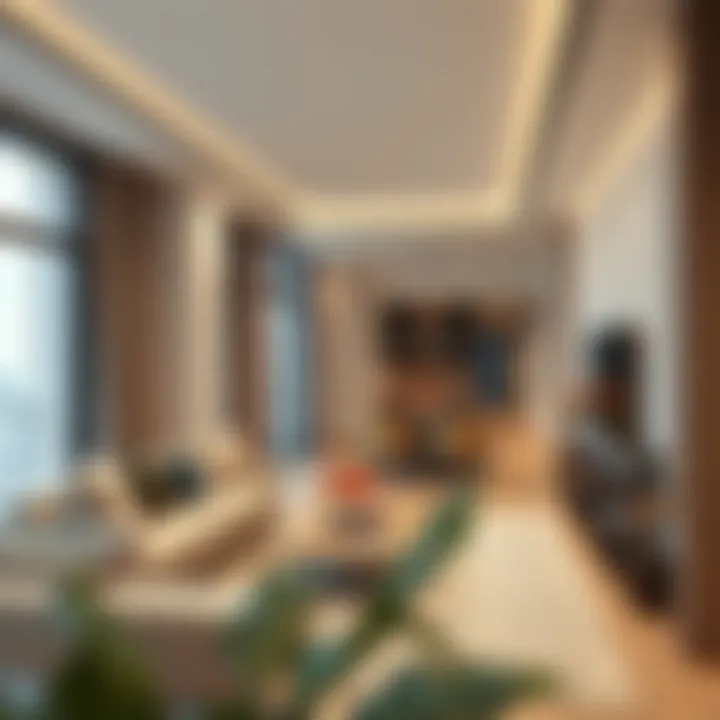 Interior view of a contemporary apartment