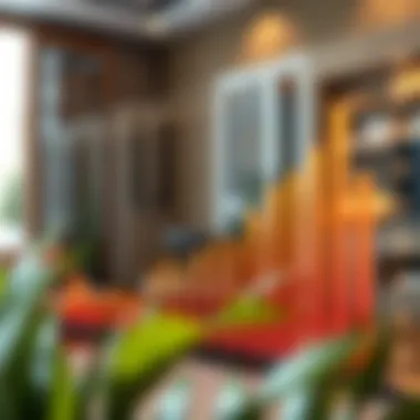 Real estate market trends graph