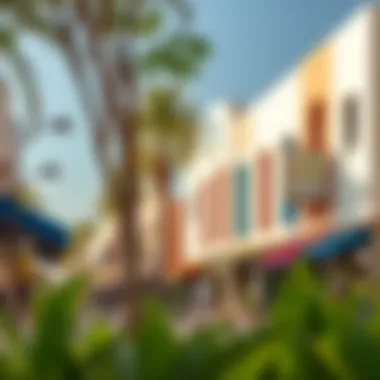 Vibrant streets showcasing the amenities in Mankhool