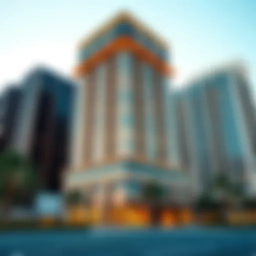 Stunning exterior view of Merano Tower showcasing its architectural excellence.