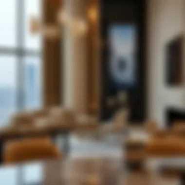 Elegance of Luxurious Living at Merano Tower Luxurious living space interior within Merano Tower highlighting elegance.