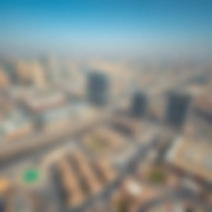 Aerial view of Dubai Silicon Oasis showcasing its strategic location