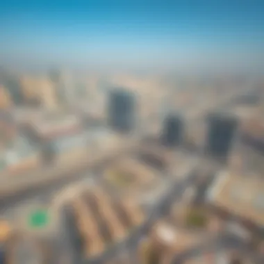 Strategic Location of Dubai Silicon Oasis Aerial view of Dubai Silicon Oasis showcasing its strategic location