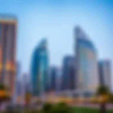 Modern skyline of Meydan featuring upscale commercial properties