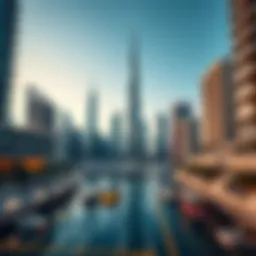 Vibrant Dubai skyline showcasing modern architecture