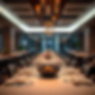 Gourmet Dining Experience Gourmet dining experience at the restaurant within Mövenpick Downtown Dubai.