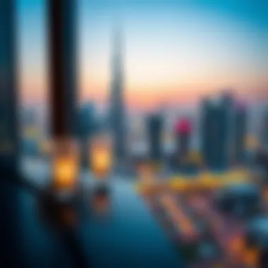 Stunning Skyline View Stunning view of Dubai's skyline from the terrace of Mövenpick Downtown Dubai.