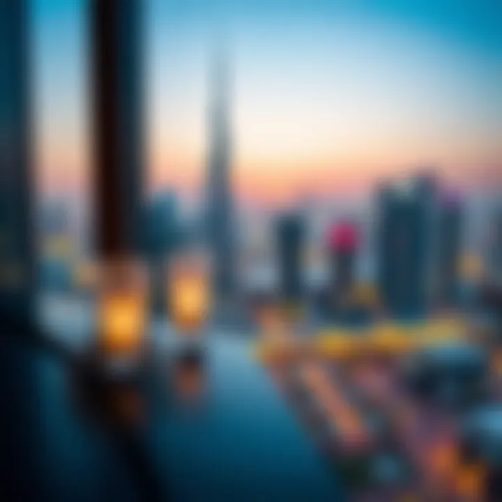 Stunning Skyline View Stunning view of Dubai's skyline from the terrace of Mövenpick Downtown Dubai.
