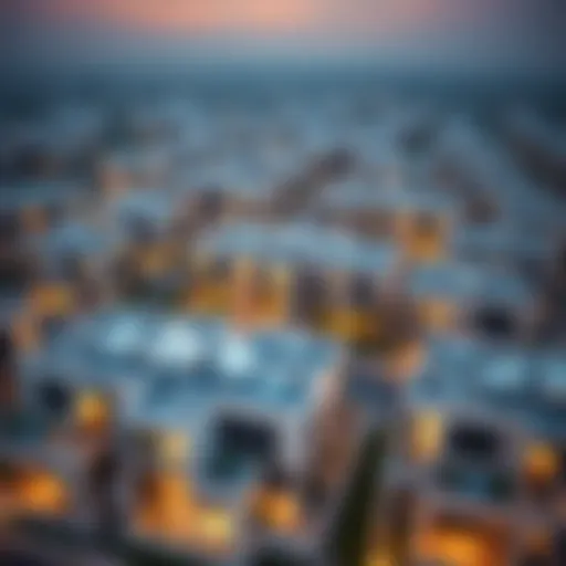 Aerial View of نسمات Housing Development Aerial view of نسمات housing development showcasing modern architecture