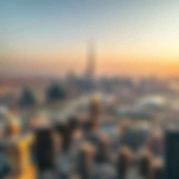 Stunning Skyline from Noora Tower Panoramic city skyline view from Noora Tower's upper floors