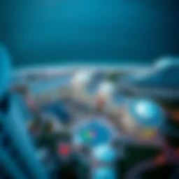 Aerial view of Oceana Hilton Jumeirah showcasing its architectural elegance