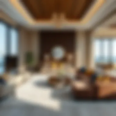 Elegant Living Area in Oceana Hilton Jumeirah Spacious and elegantly designed living area within the property