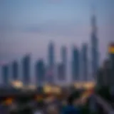 Stunning skyline of Dubai featuring off-plan developments