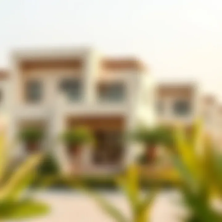 Architectural design render of luxury villas at Palm Jebel Ali