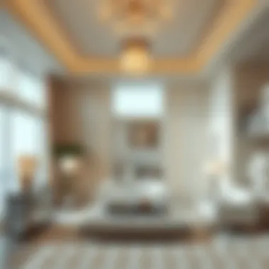 Interior Elegance of Palm Tower Elegant interior design showcasing luxury living in Palm Tower