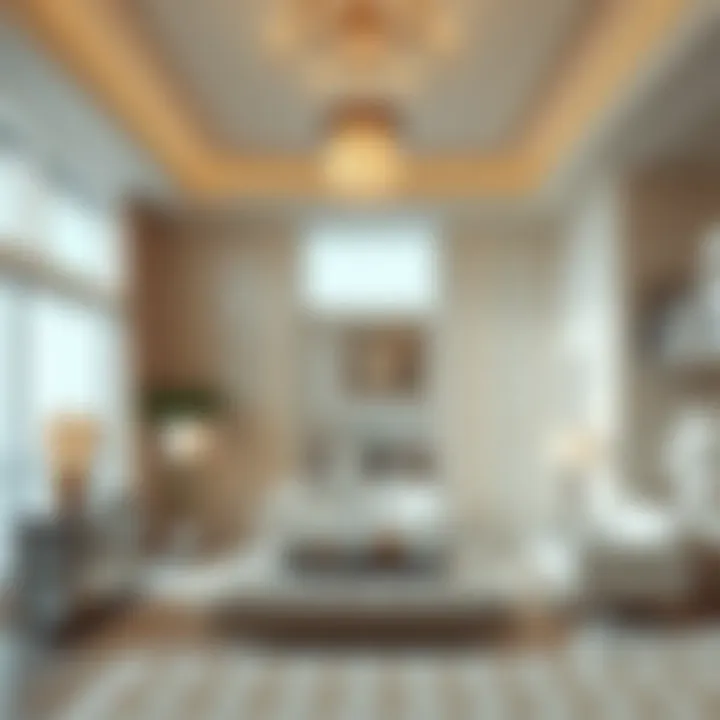 Interior Elegance of Palm Tower Elegant interior design showcasing luxury living in Palm Tower