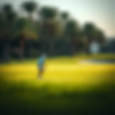 Golfers Enjoying Pristine Fairway Golfers enjoying a pristine fairway in Dubai