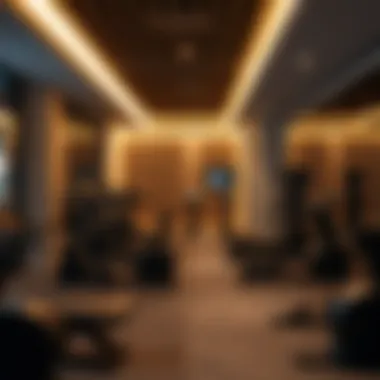 A modern private gym interior showcasing high-end fitness equipment