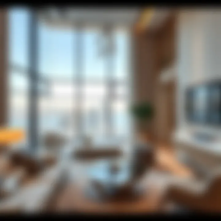 Elegant Interiors of Dubai's Premier Properties Luxurious apartment interiors showcasing modern design