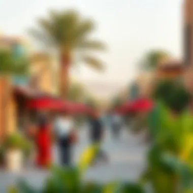 View of Rashidiya community with amenities