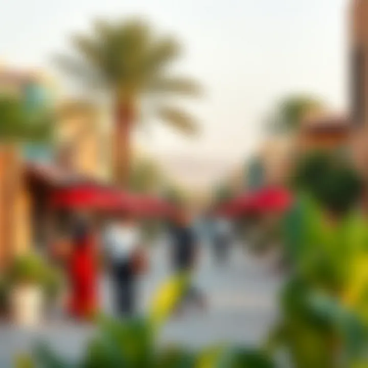 View of Rashidiya community with amenities