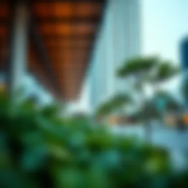 Nearby community amenities such as parks and shops close to Etihad Plaza