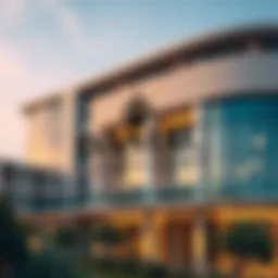 Damac Properties logo with a modern architectural background