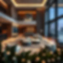 Luxurious living space showcasing modern design in Dubai