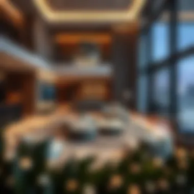 Luxurious living space showcasing modern design in Dubai