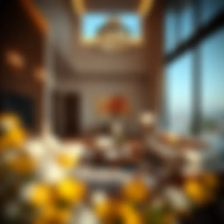 Interior view of a stylish rental property in Bani Yas